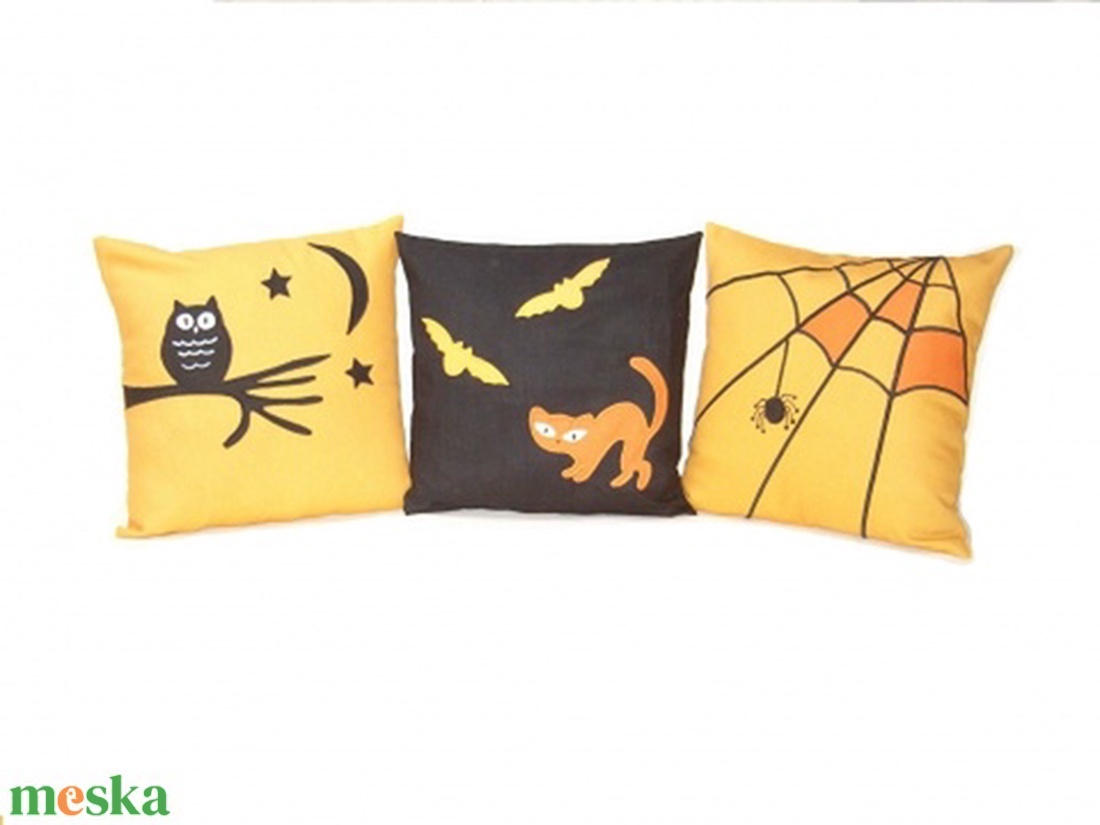 Egyedi díszpárnahuzatok Halloween-ra - otthon & életmód - lakástextil - párna & párnahuzat - Meska.hu