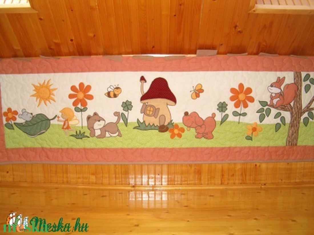 Falvédő, gyerek falvédő, faliszőnyeg, baba falvédő - baba - mama - babaszoba dekoráció - falvédő gyerekszobába - Meska.hu