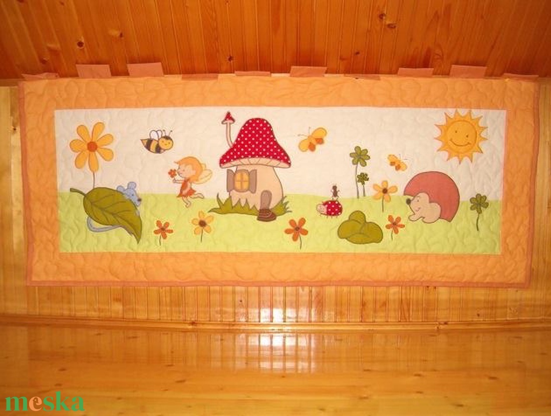 Tavasztündér falvédő gyerekszobába  - baba - mama - babaszoba dekoráció - falvédő gyerekszobába - Meska.hu