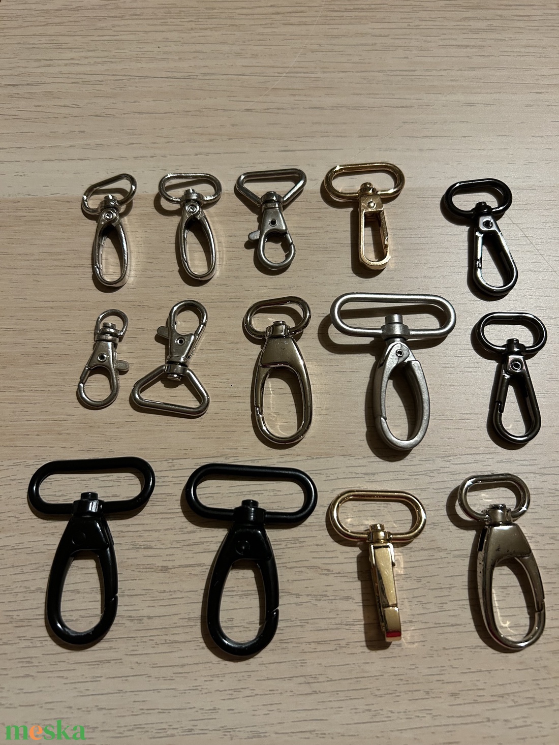 Karabiner 14 db - kellékek & szerszámok - csat, karika, zár - Meska.hu
