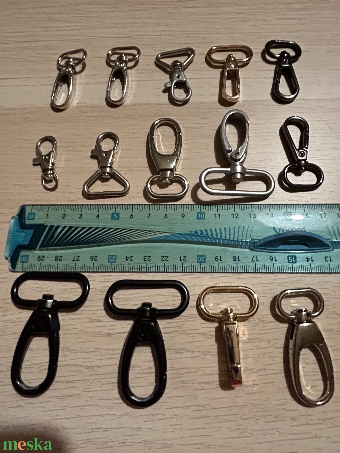 Karabiner 14 db - kellékek & szerszámok - csat, karika, zár - Meska.hu