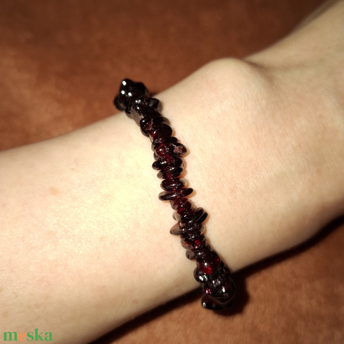 Gránát ásványkarkötő - ékszer - karkötő - ásványkarkötő - Meska.hu
