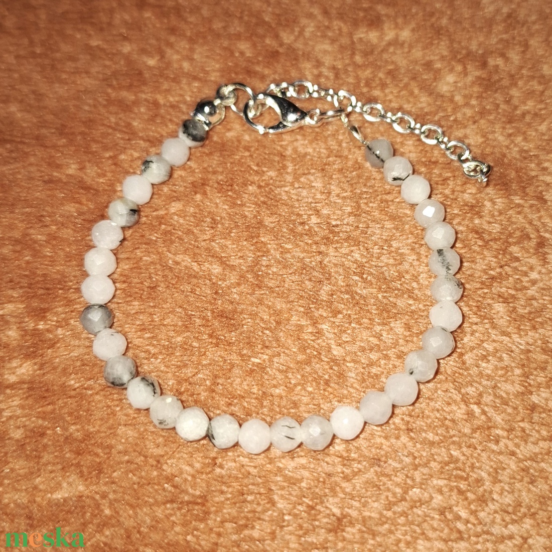 Turmalinkvarc ásványkarkötő - ékszer - karkötő - ásványkarkötő - Meska.hu