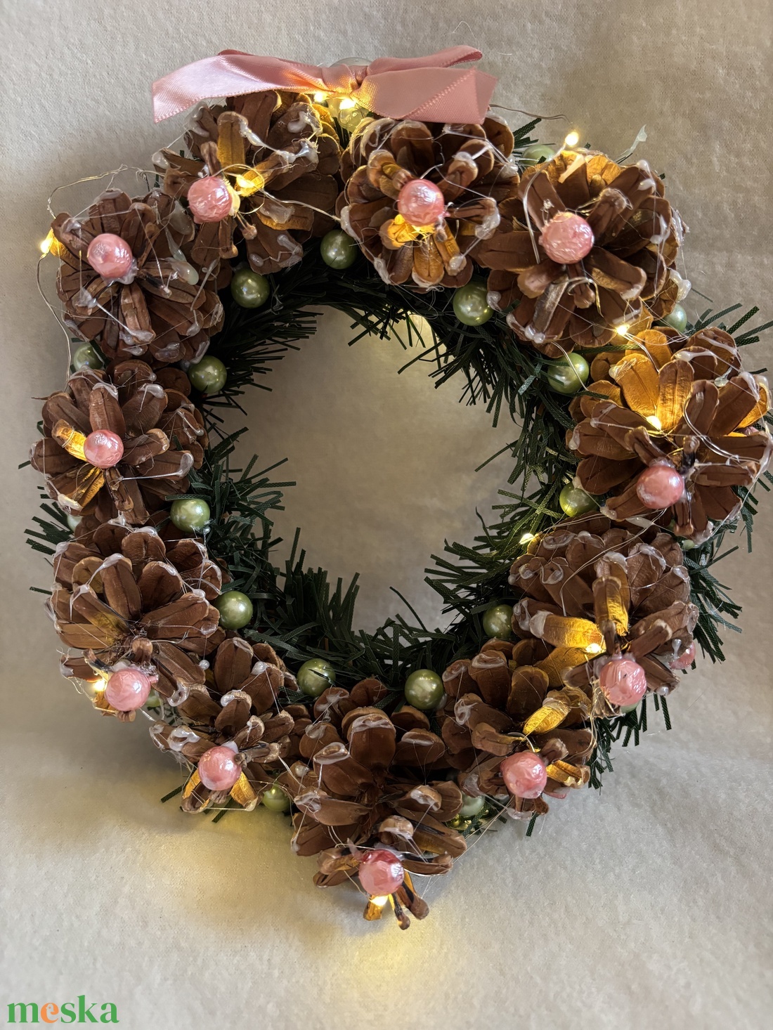 Karácsonyi ajtódísz - karácsony - adventi díszek - adventi ajtódísz - Meska.hu