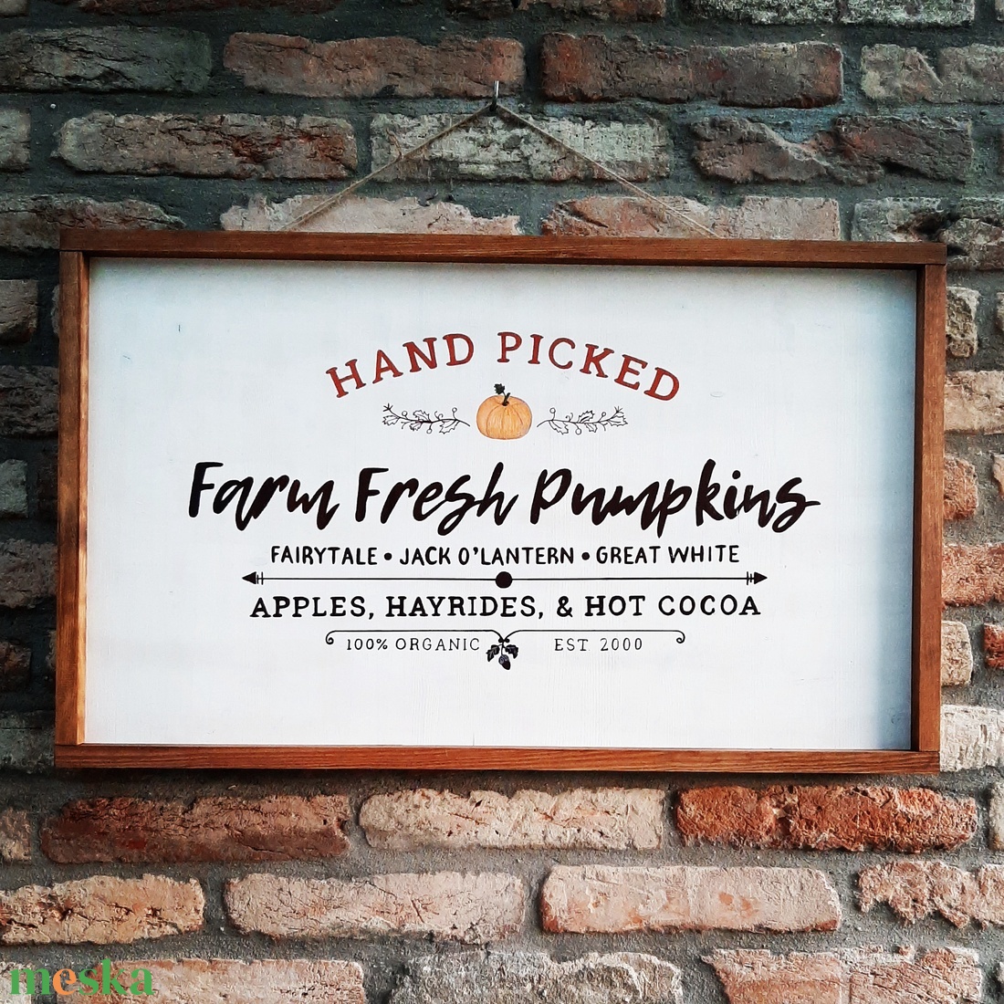 Őszi farm fresh pumpkin fali dekor - otthon & lakás - dekoráció - kép & falikép - fából készült kép - Meska.hu Őszi farm fresh pumpkin fali dekor - otthon & lakás - dekoráció - kép & falikép - fából készült kép - Meska.hu