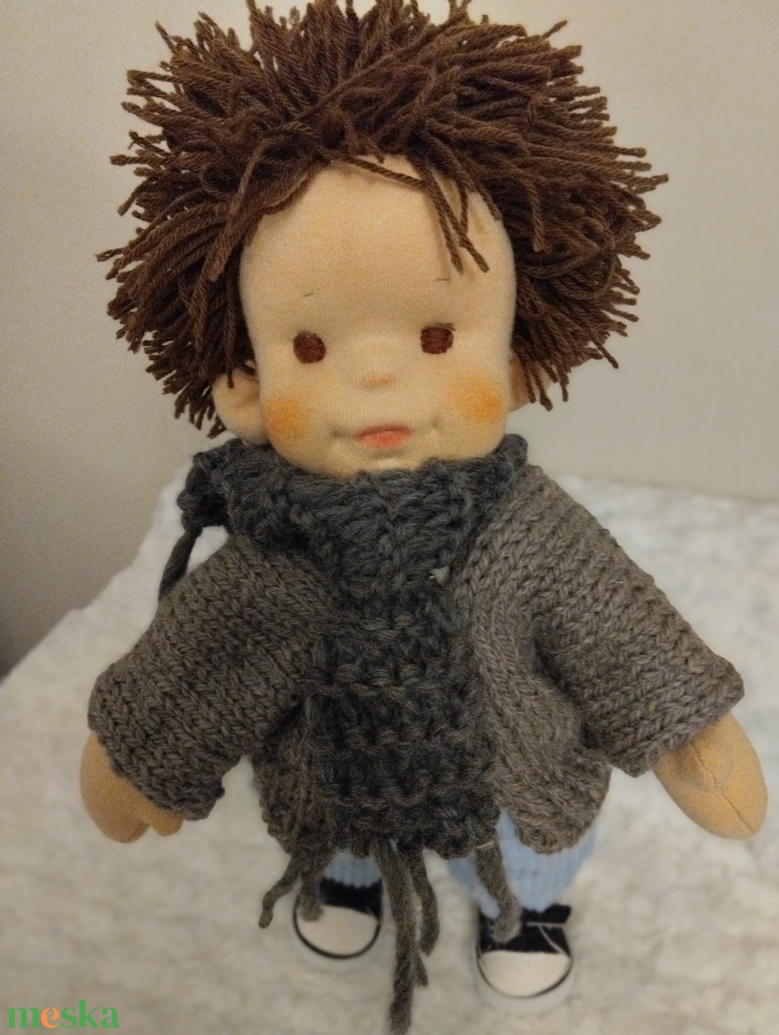 Természetes anyagokból készült baba  - játék & sport - baba & babaház - öltöztethető baba - Meska.hu