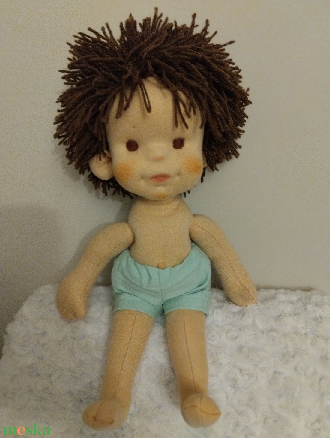 Természetes anyagokból készült baba  - játék & sport - baba & babaház - öltöztethető baba - Meska.hu