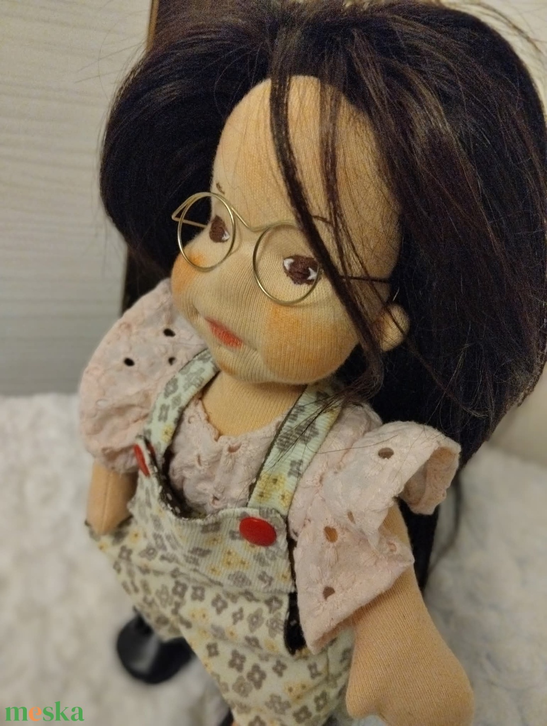 Természetes anyagokból készült baba  - játék & sport - baba & babaház - öltöztethető baba - Meska.hu