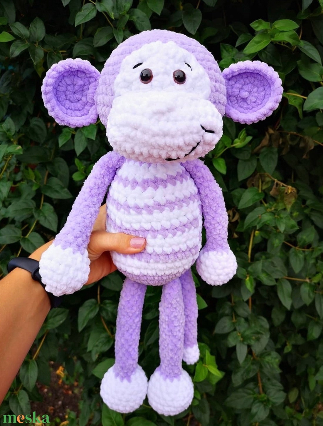 Horgolt majom - játék & sport - plüssállat & játékfigura - majom - Meska.hu