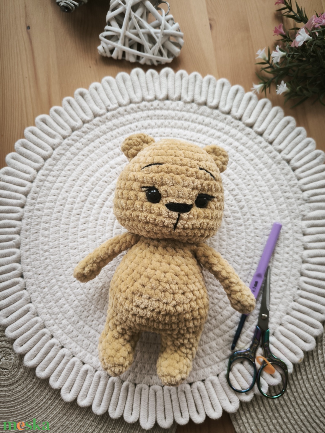 Horgolt maci - játék & sport - plüssállat & játékfigura - maci - Meska.hu