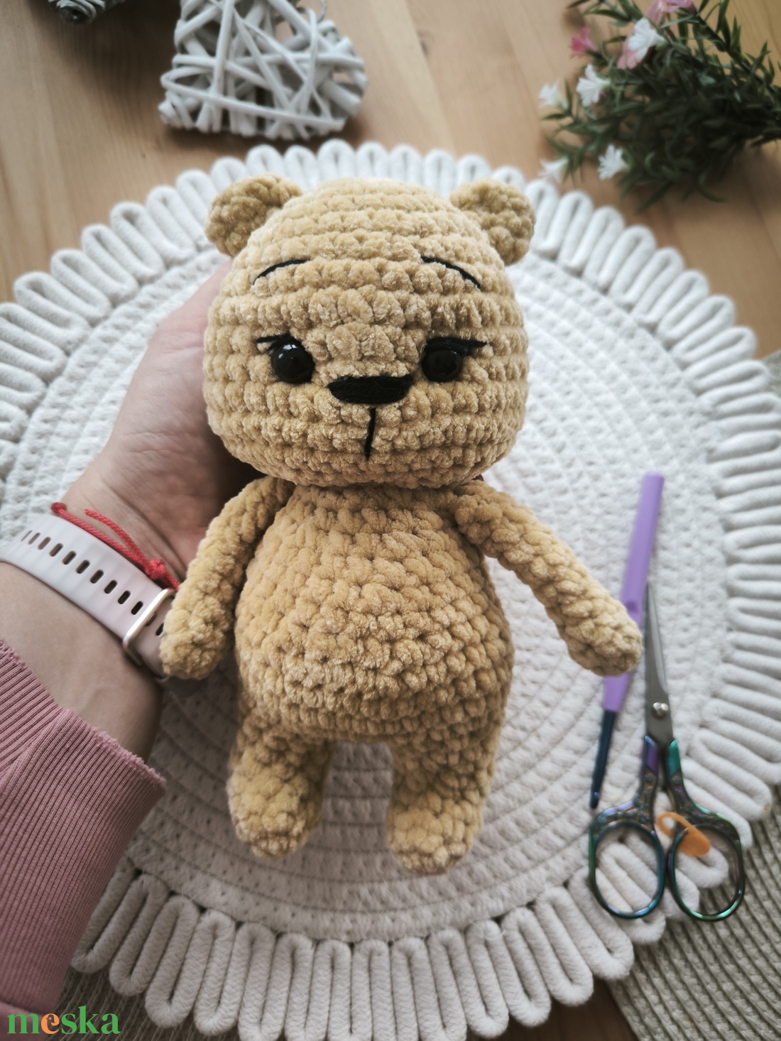 Horgolt maci - játék & sport - plüssállat & játékfigura - maci - Meska.hu