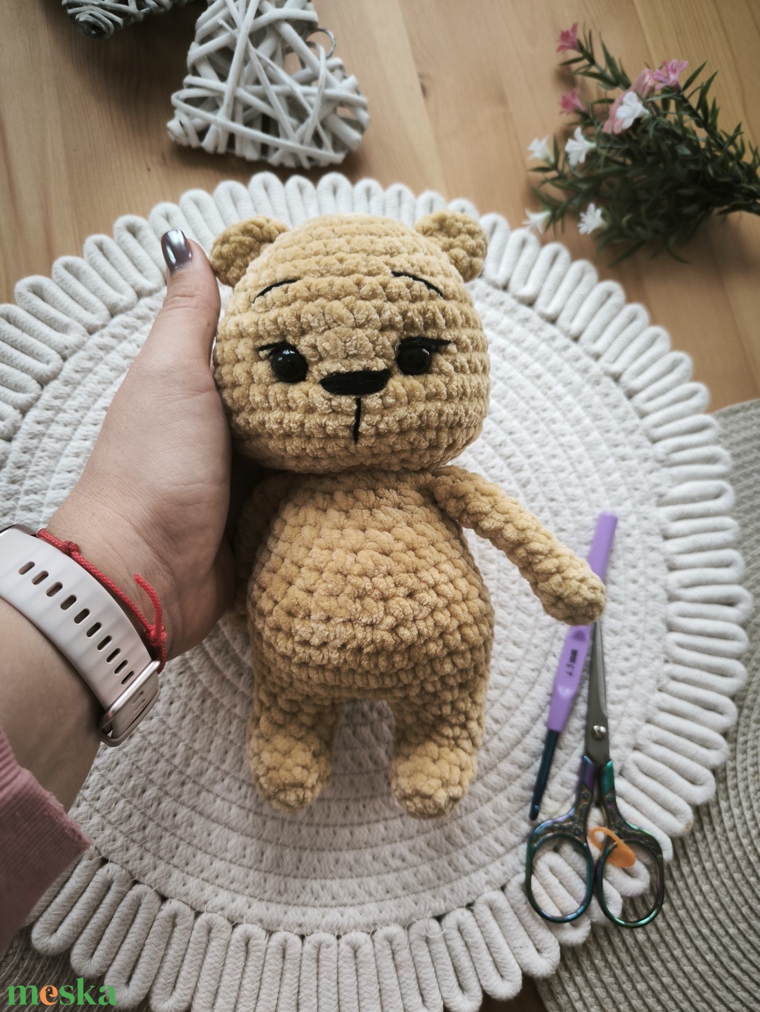 Horgolt maci - játék & sport - plüssállat & játékfigura - maci - Meska.hu