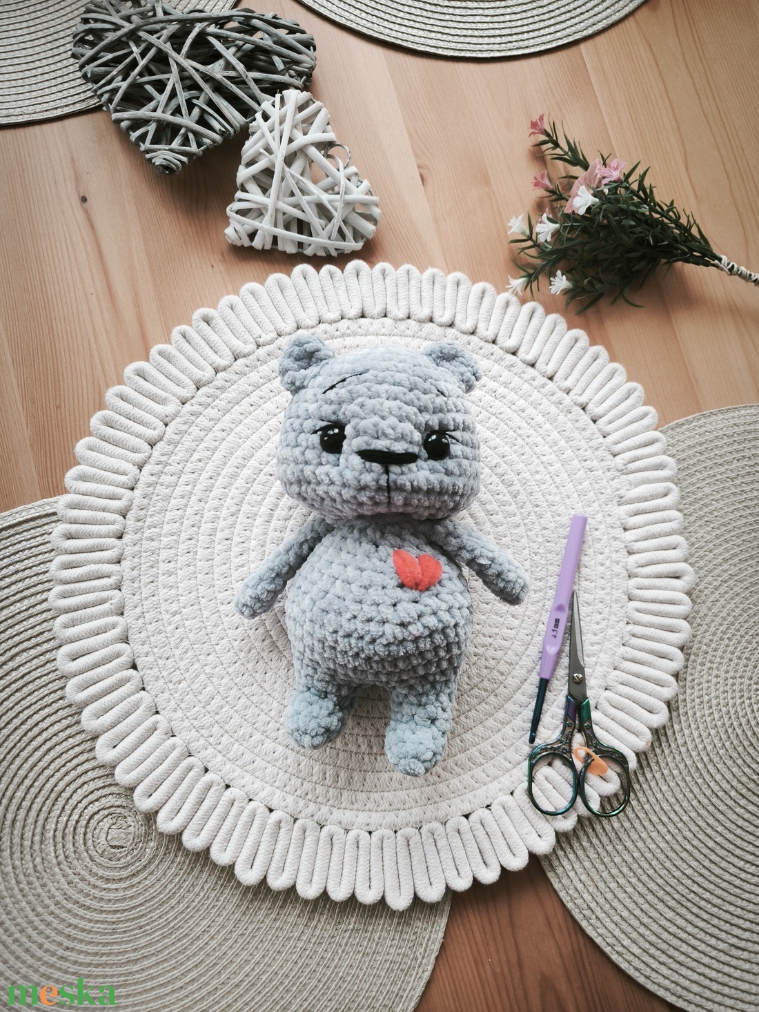 Horgolt maci  - játék & sport - plüssállat & játékfigura - maci - Meska.hu