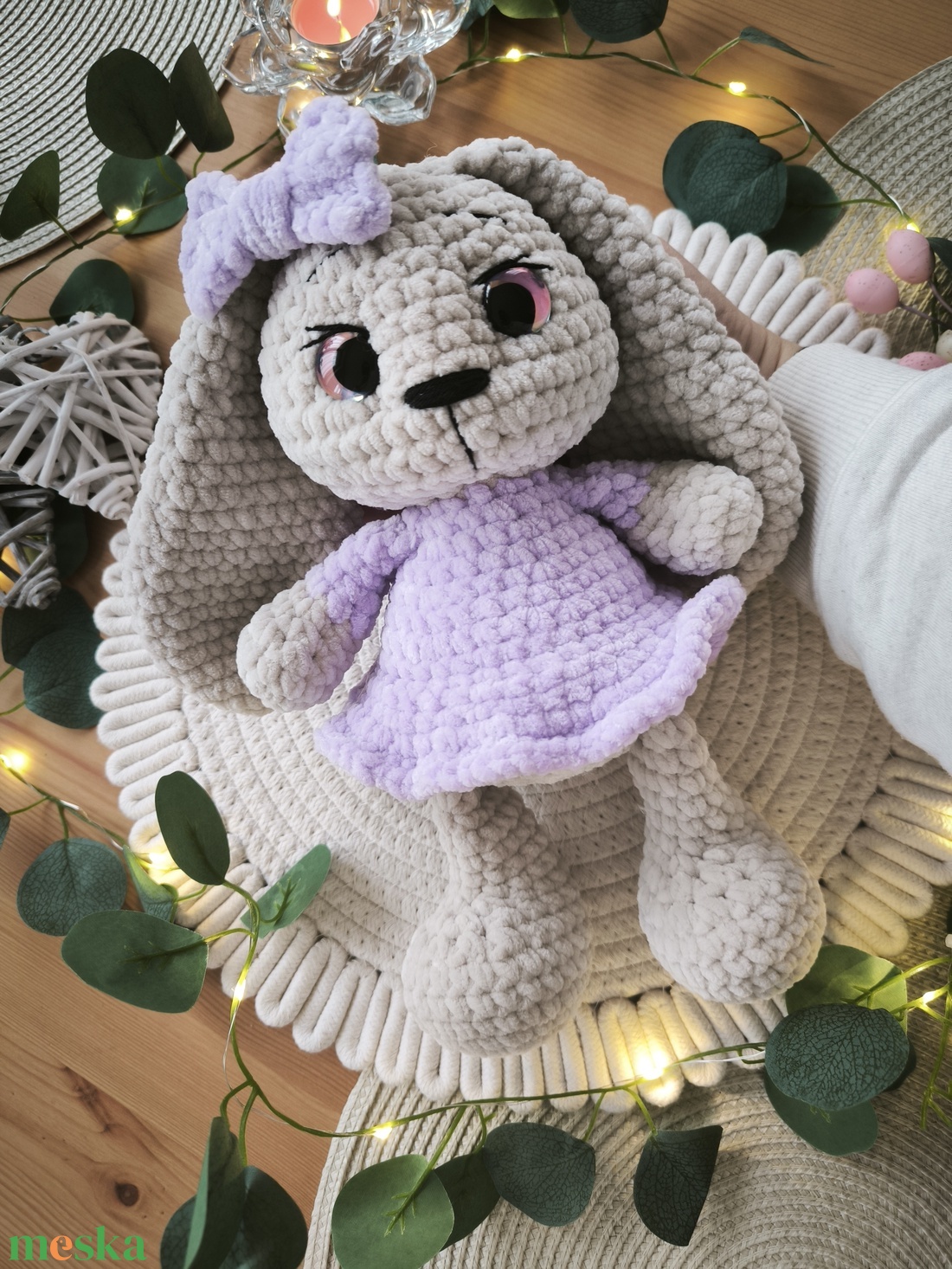 Horgolt nyuszi  - játék & sport - plüssállat & játékfigura - nyuszi - Meska.hu