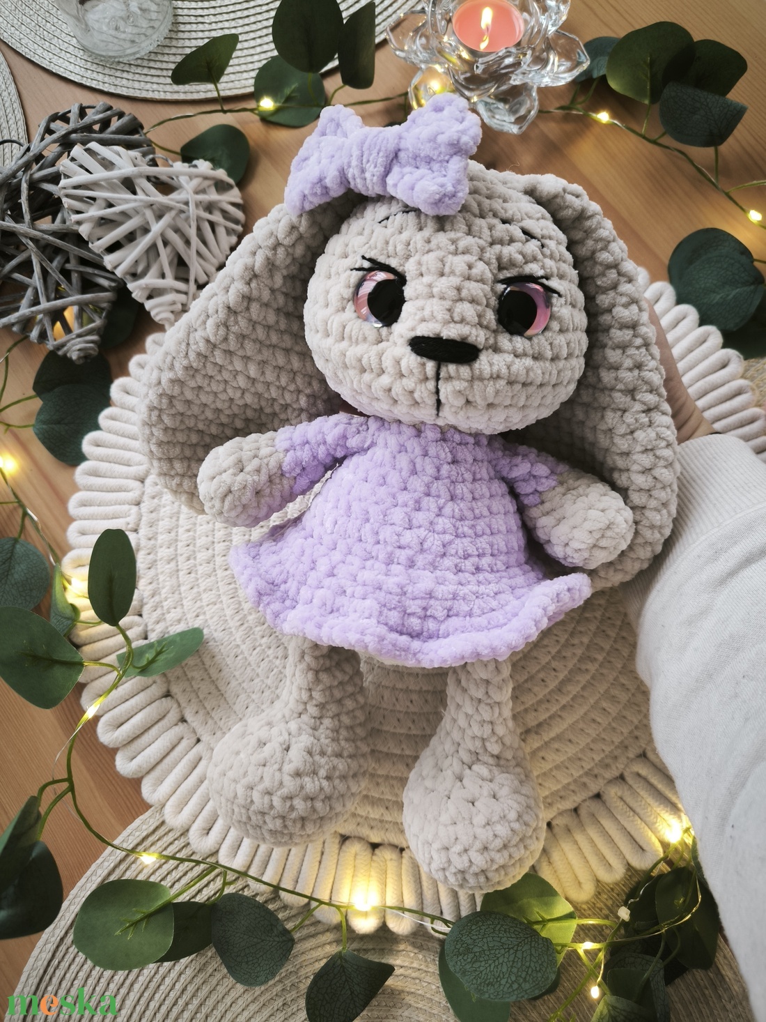 Horgolt nyuszi  - játék & sport - plüssállat & játékfigura - nyuszi - Meska.hu