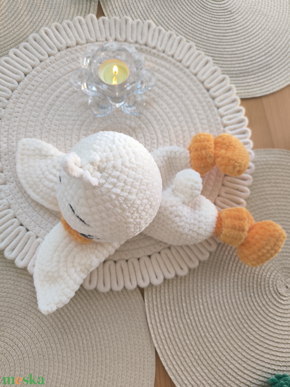 Horgolt kacsa nyunyóka - játék & sport - plüssállat & játékfigura - más figura - Meska.hu