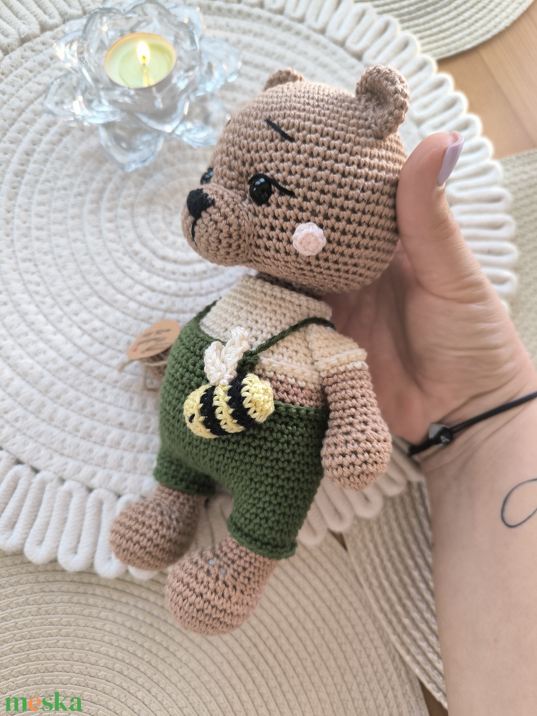 Horgolt mackó  - játék & sport - plüssállat & játékfigura - maci - Meska.hu