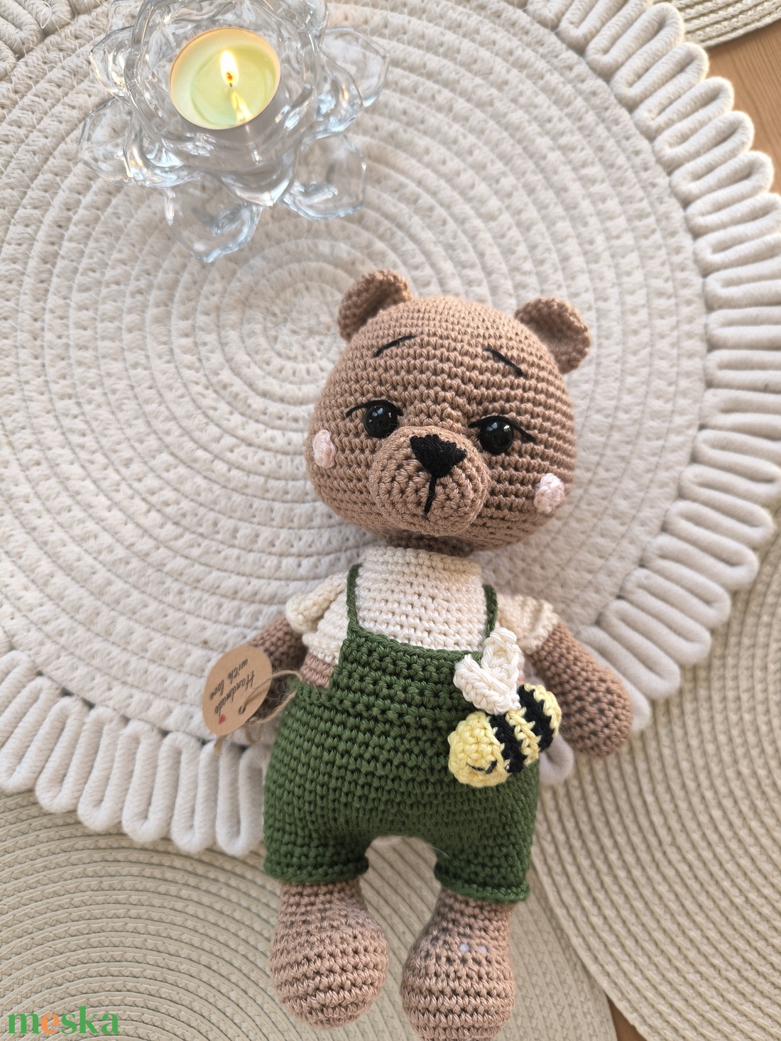 Horgolt mackó  - játék & sport - plüssállat & játékfigura - maci - Meska.hu