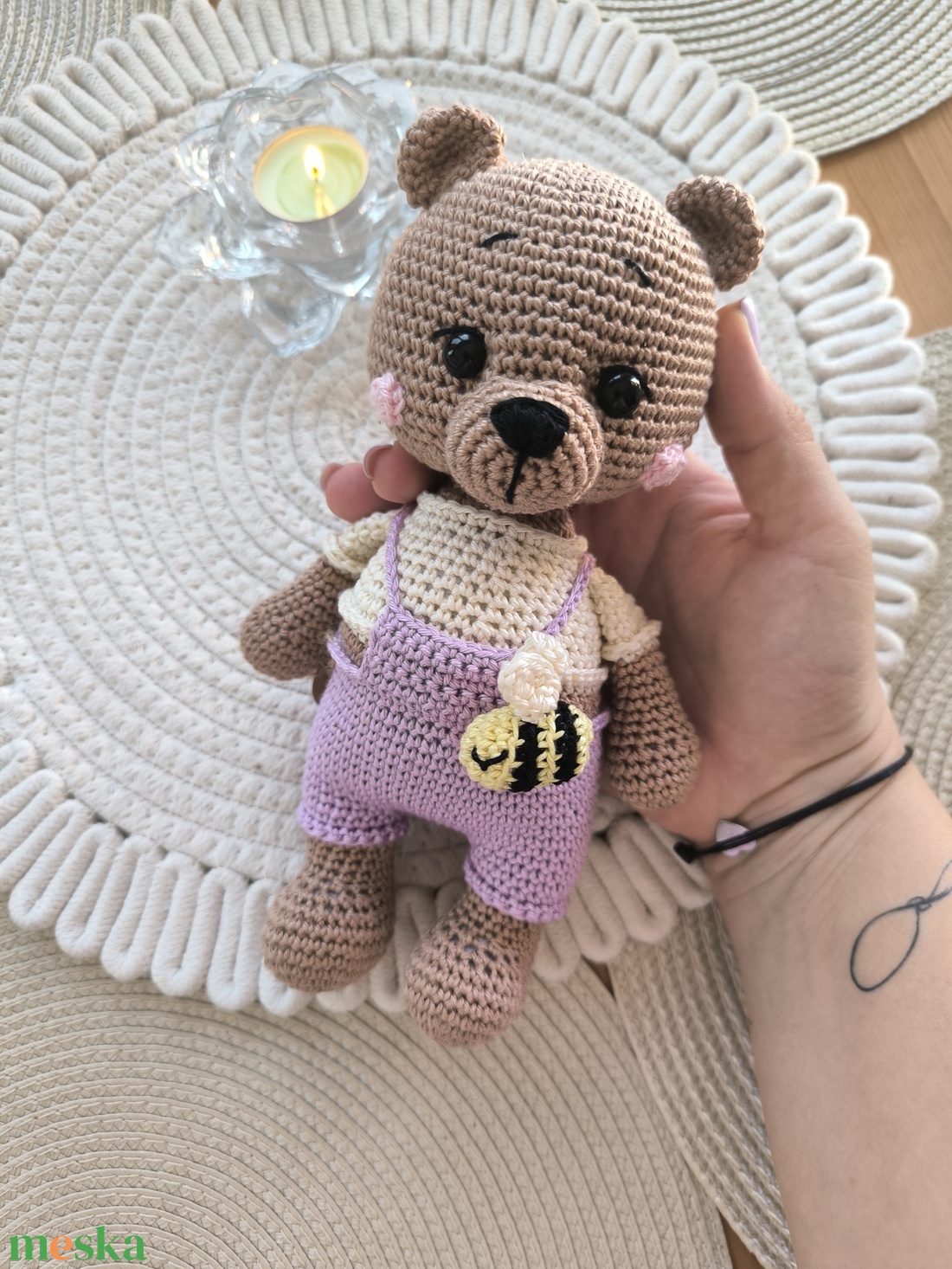 Horgolt mackó  - játék & sport - plüssállat & játékfigura - maci - Meska.hu