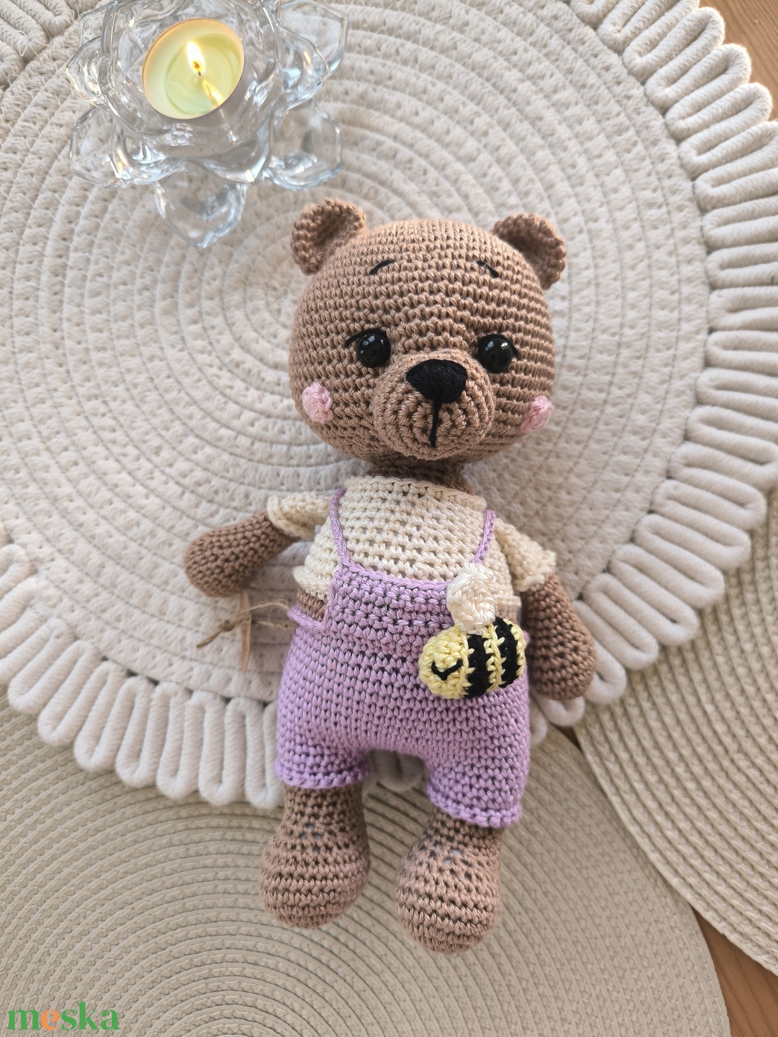 Horgolt mackó  - játék & sport - plüssállat & játékfigura - maci - Meska.hu