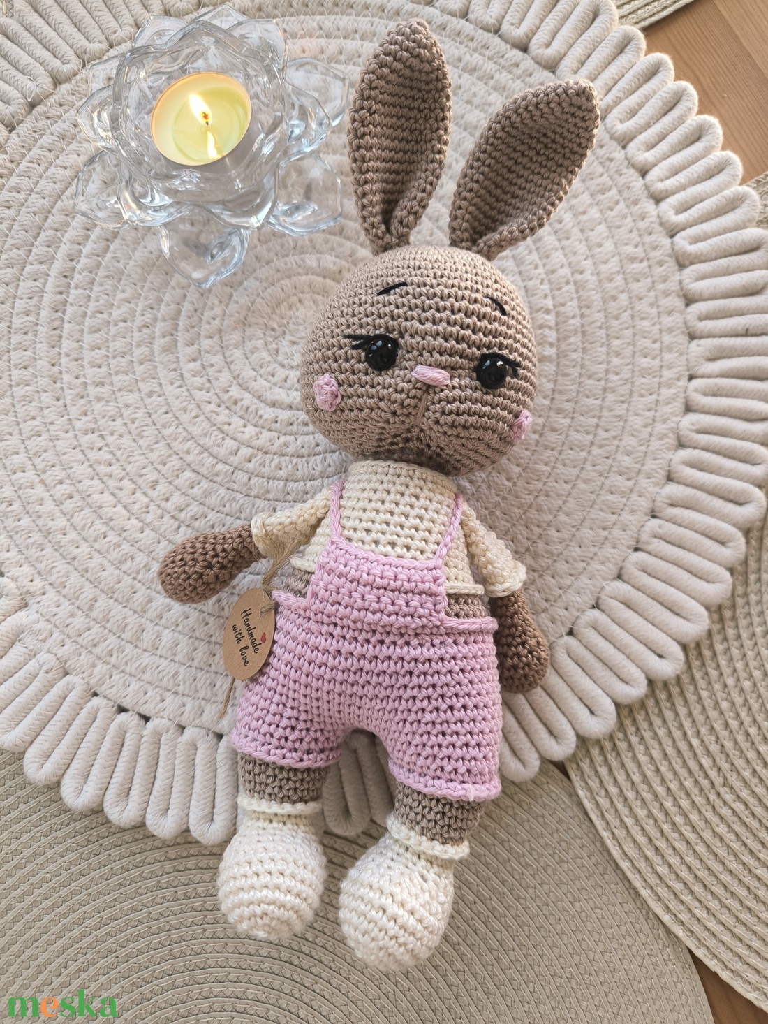 Horgolt nyuszi  - játék & sport - plüssállat & játékfigura - nyuszi - Meska.hu