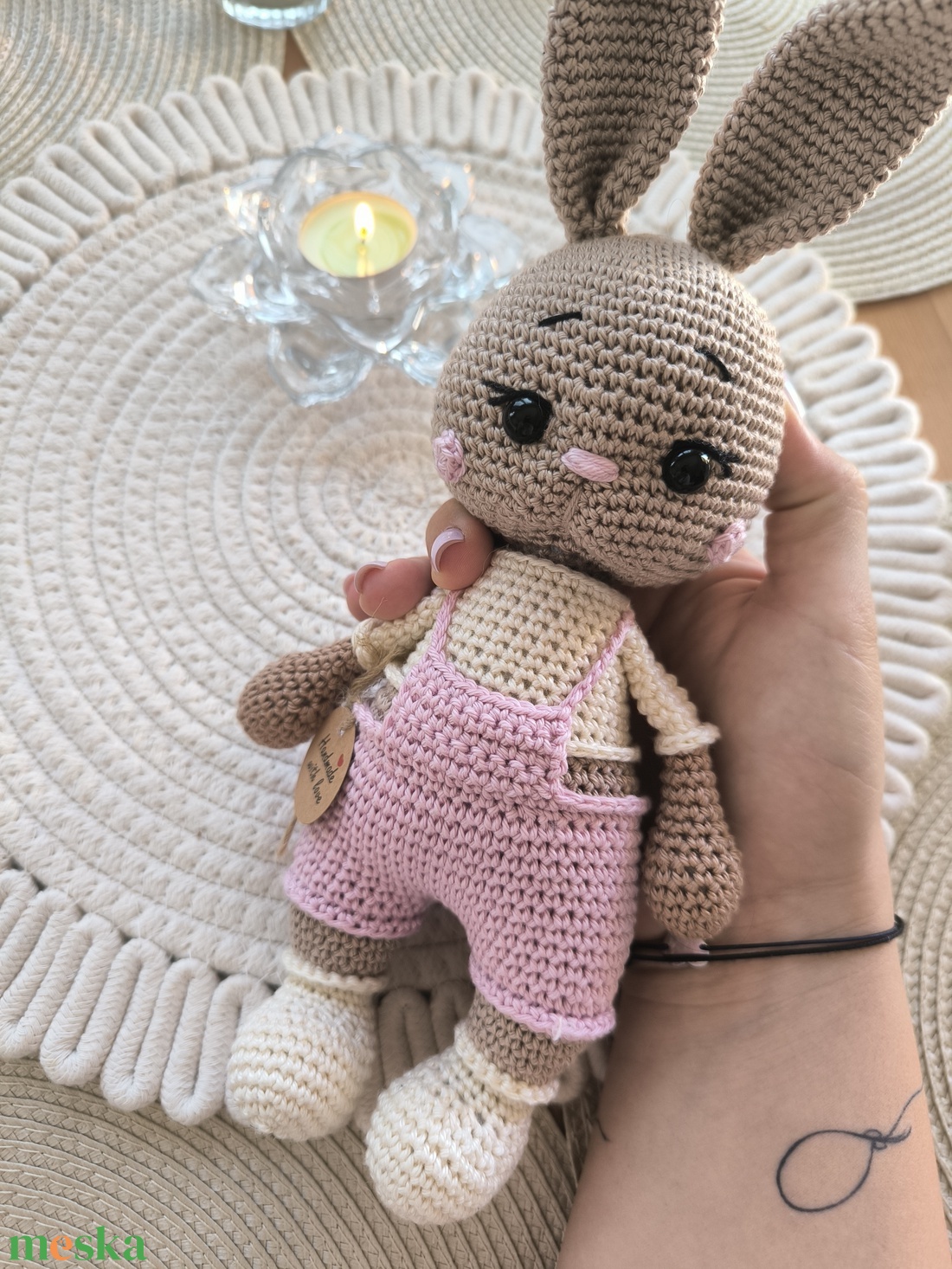 Horgolt nyuszi  - játék & sport - plüssállat & játékfigura - nyuszi - Meska.hu