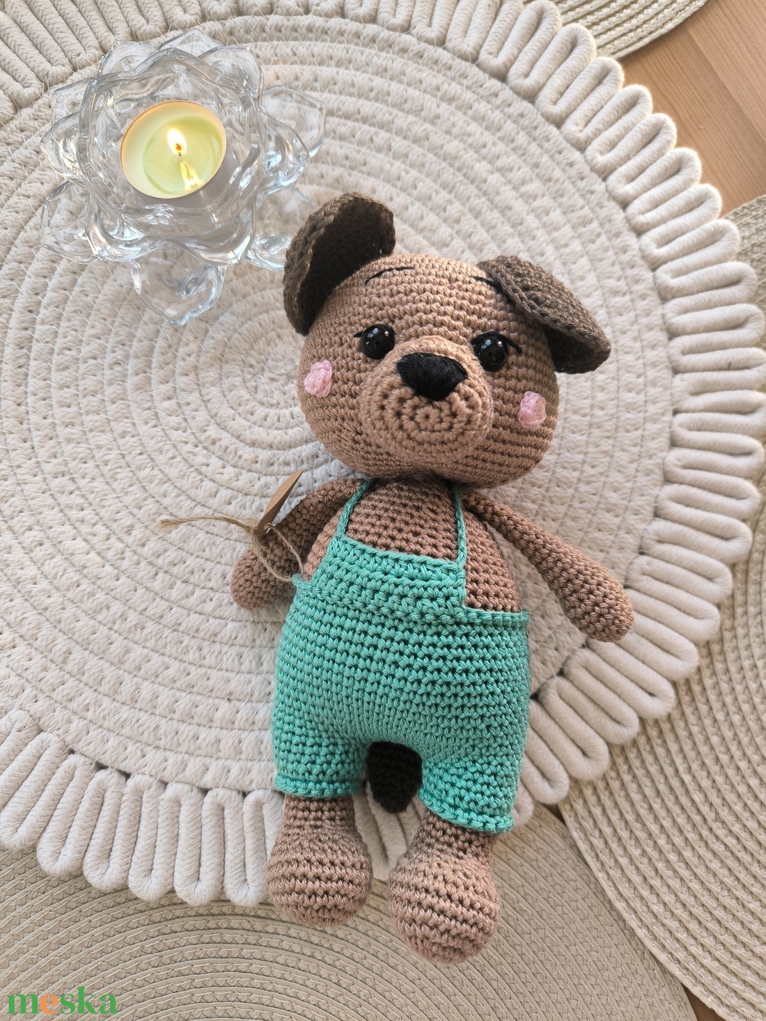 Horgolt kutya  - játék & sport - plüssállat & játékfigura - kutya - Meska.hu