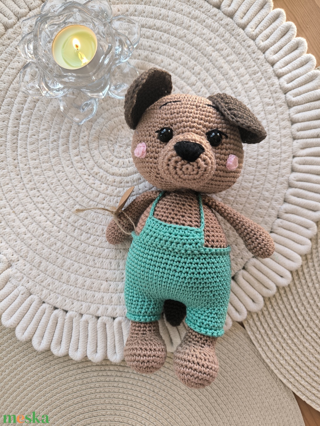 Horgolt kutya  - játék & sport - plüssállat & játékfigura - kutya - Meska.hu