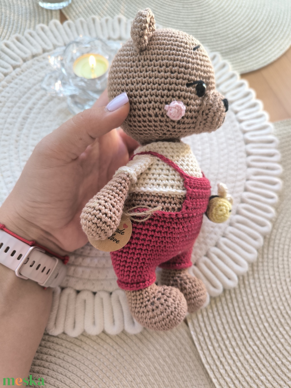 Horgolt mackó  - játék & sport - plüssállat & játékfigura - maci - Meska.hu