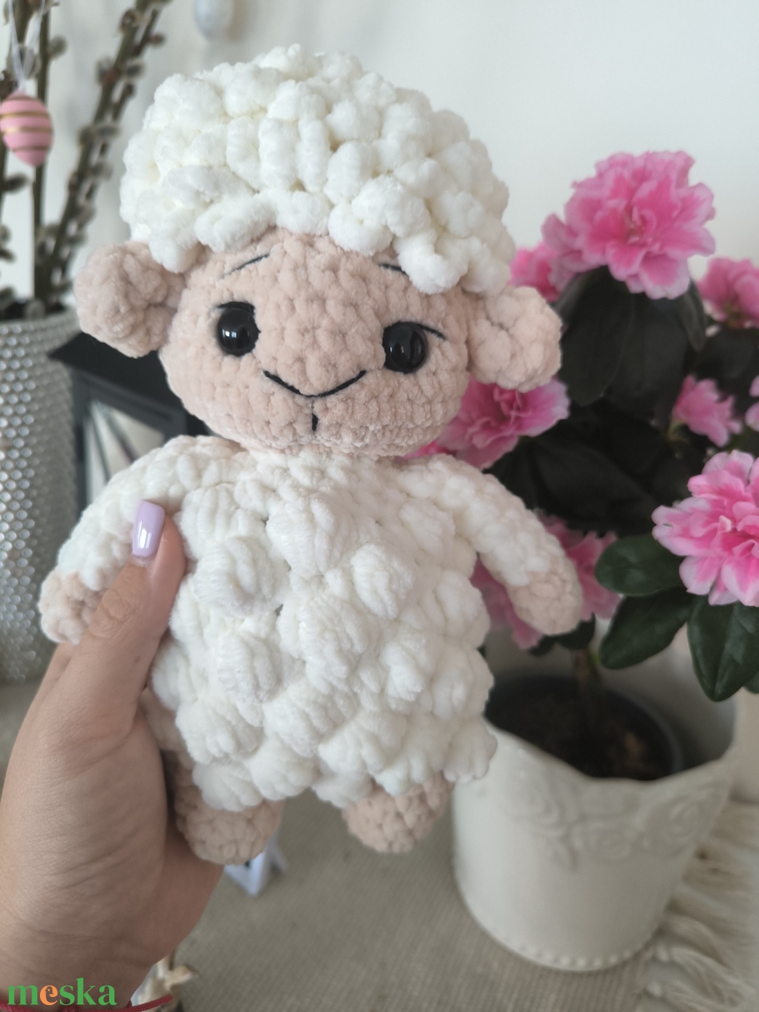 Horgolt bárány - játék & sport - plüssállat & játékfigura - más figura - Meska.hu