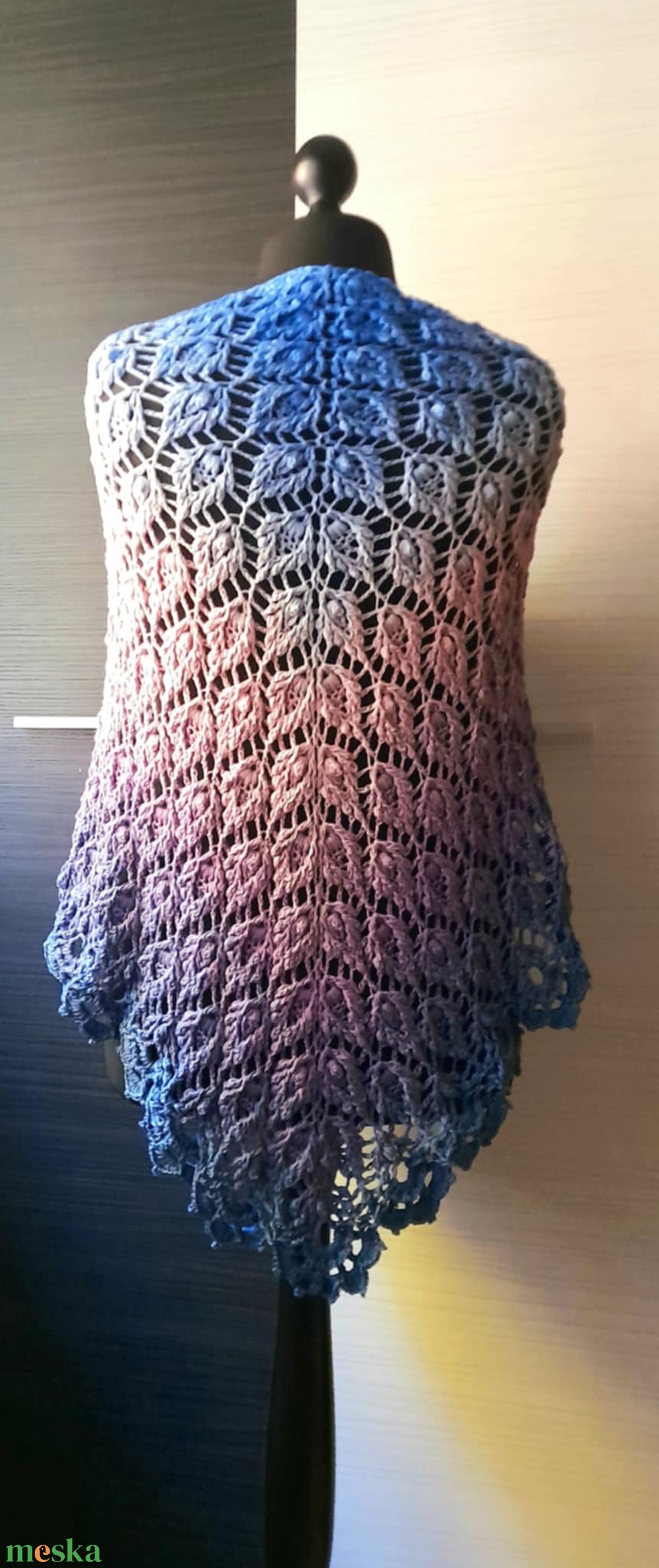 Alkony - egyedi horgolt vállkendő - ruha & divat - sál, sapka, kendő - vállkendő - Meska.hu