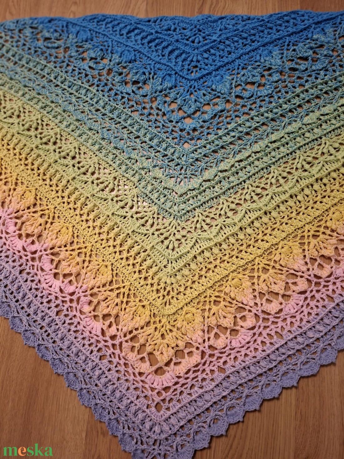 Édes szerelmem horgolt vállkendő - ruha & divat - sál, sapka, kendő - vállkendő - Meska.hu