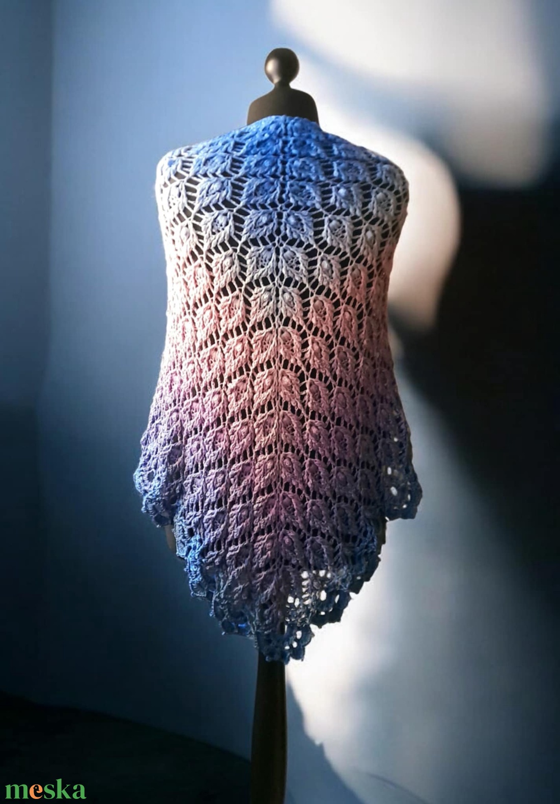 Alkonyat - egyedi horgolt vállkendő - ruha & divat - sál, sapka, kendő - vállkendő - Meska.hu