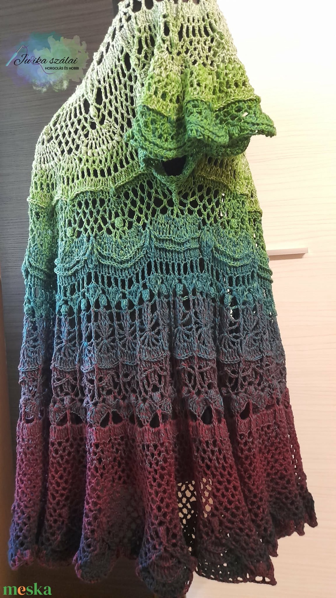 Jobb világért horgolt ruha - ruha & divat - női ruha - tunika - Meska.hu