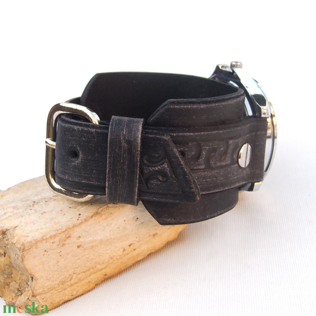 Női karóra, Kézműves karóra nőknek, Fekete karóra - ékszer - karóra és ékszeróra - karóra - Meska.hu