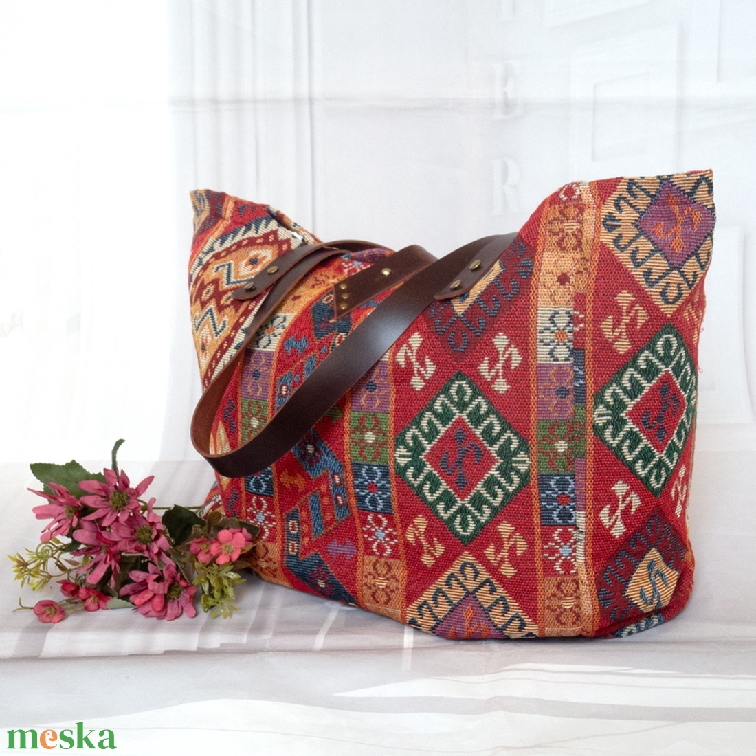 Női nagy méretű vászon táska, Kilim mintás gobelin táska, Női utazó táska, Női gobelin válltáska, Shopper táska - táska & tok - kézitáska & válltáska - nagy pakolós táska - Meska.hu Női nagy méretű vászon táska, Kilim mintás gobelin táska, Női utazó táska, Női gobelin válltáska, Shopper táska - táska & tok - kézitáska & válltáska - nagy pakolós táska - Meska.hu