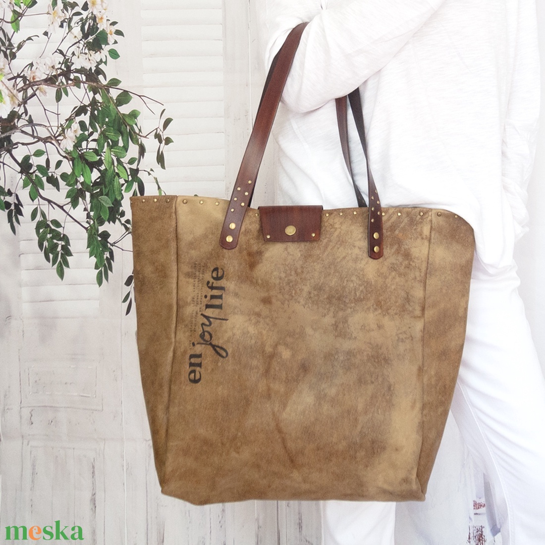 Női nagy pakolós táska olasz marhabőrből, Kézműves marhabőr válltáska nőknek, Valódi bőr Shopper táska, Utazó táska - táska & tok - kézitáska & válltáska - nagy pakolós táska - Meska.hu