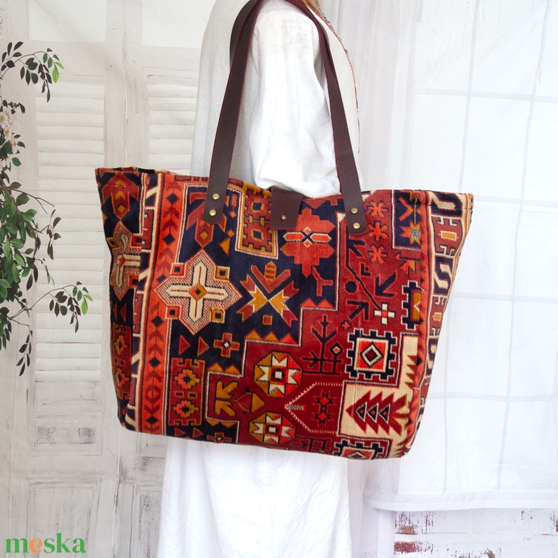 Nagy méretű Kilim stílusú bársony szőnyegtáska - táska & tok - kézitáska & válltáska - nagy pakolós táska - Meska.hu Nagy méretű Kilim stílusú bársony szőnyegtáska - táska & tok - kézitáska & válltáska - nagy pakolós táska - Meska.hu