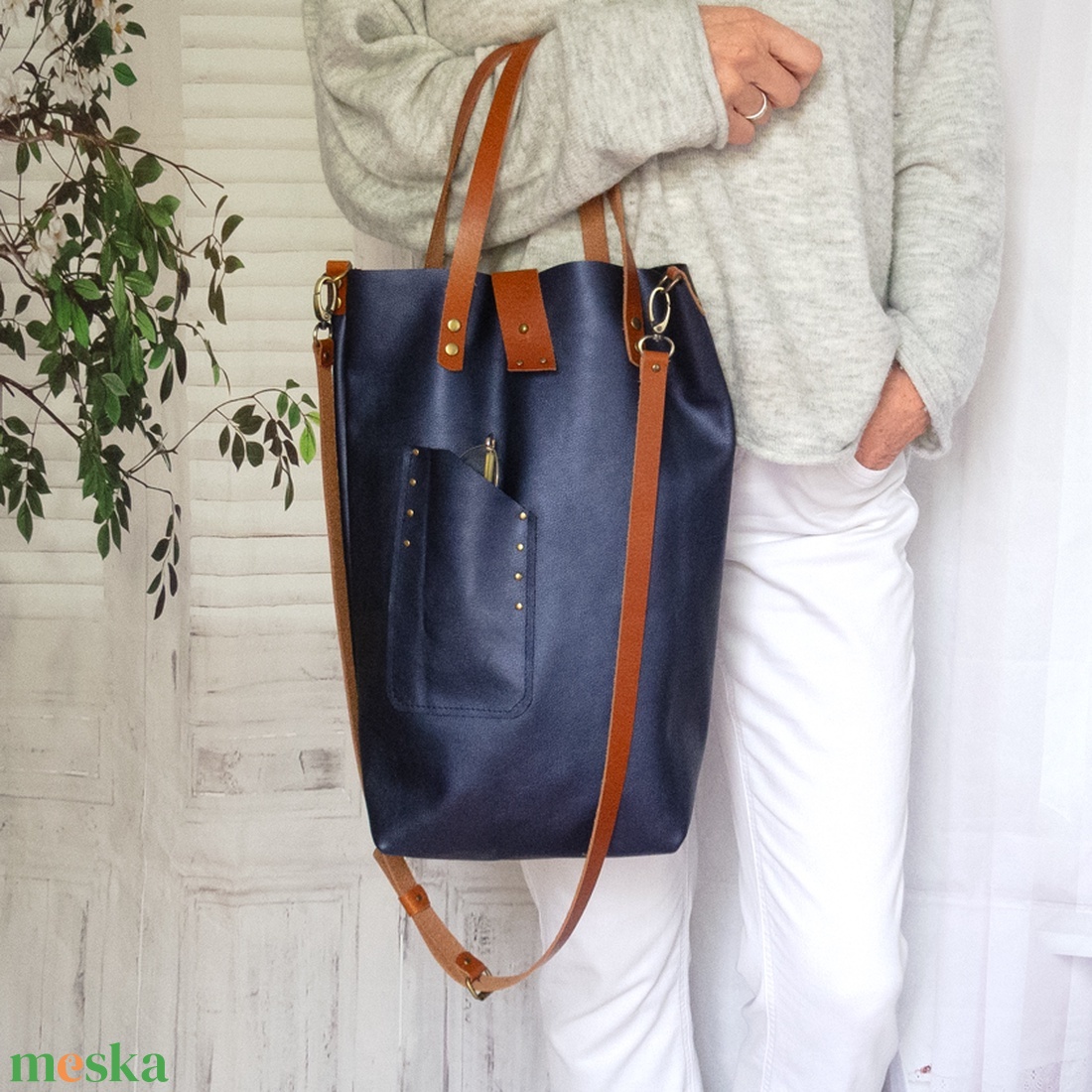 Olasz marhabőr táska - táska & tok - kézitáska & válltáska - válltáska - Meska.hu