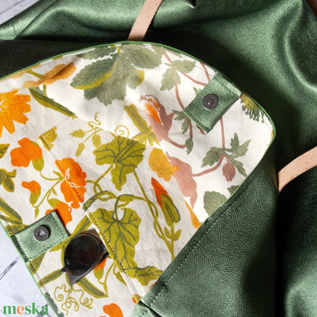 Olasz borjúbőr válltáska, Nagy méretű borjúbőr shopper - táska & tok - kézitáska & válltáska - nagy pakolós táska - Meska.hu