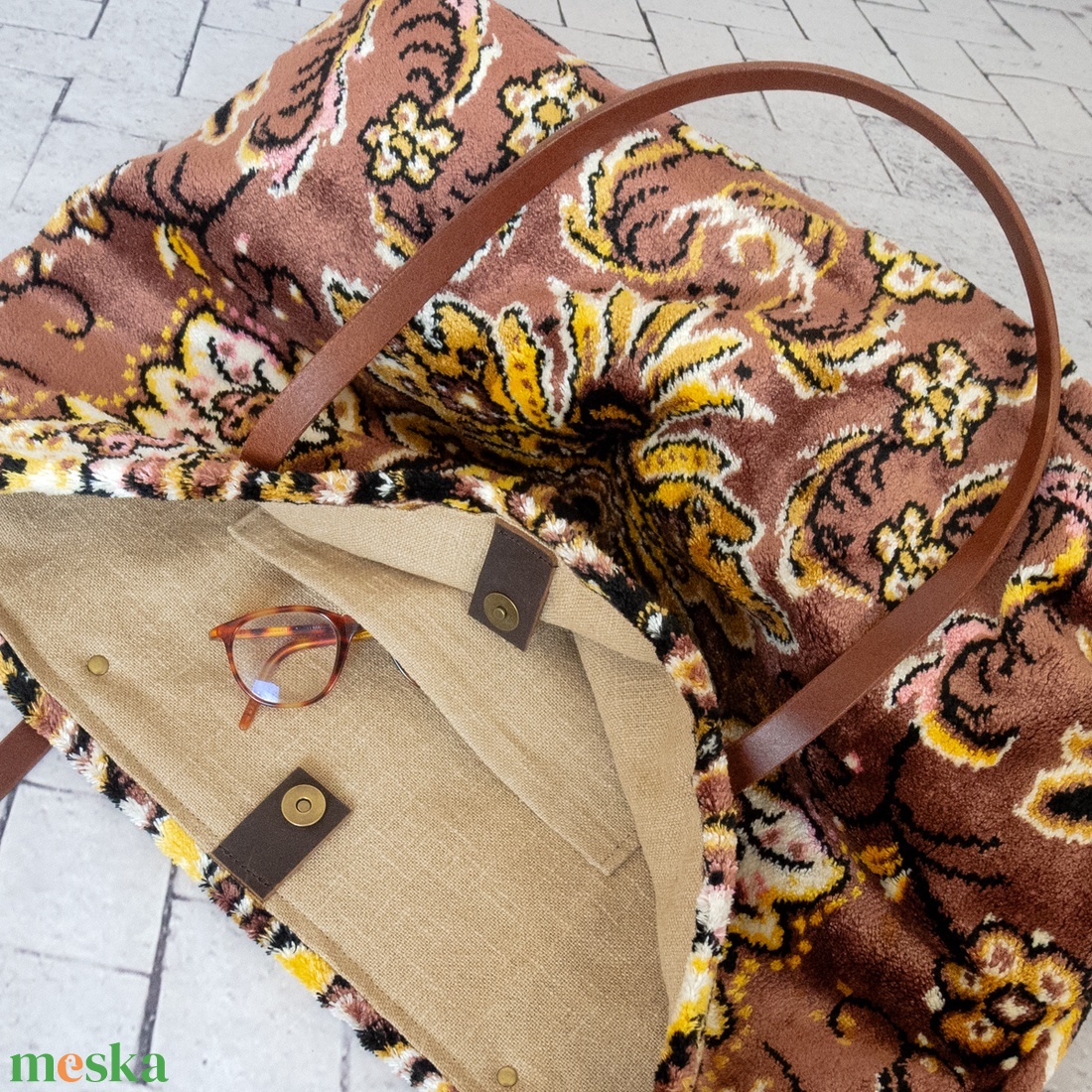 Perzsa szőnyegtáska - táska & tok - kézitáska & válltáska - nagy pakolós táska - Meska.hu