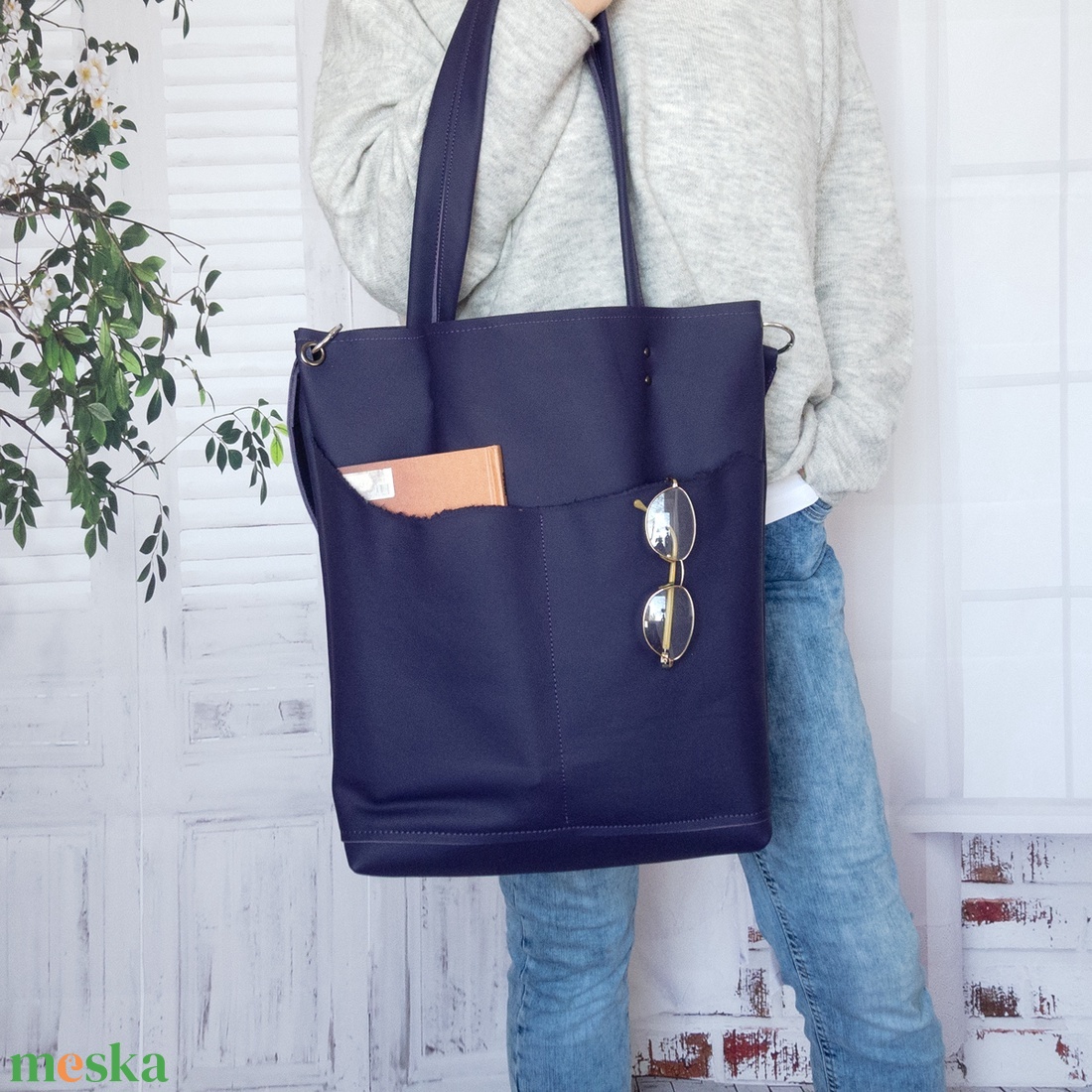 OLasz valódi bőr válltáska - táska & tok - kézitáska & válltáska - válltáska - Meska.hu