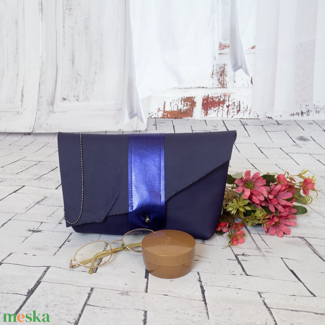 Olasz marhabőr kistáska/kozmetikai táska - táska & tok - neszesszer - Meska.hu