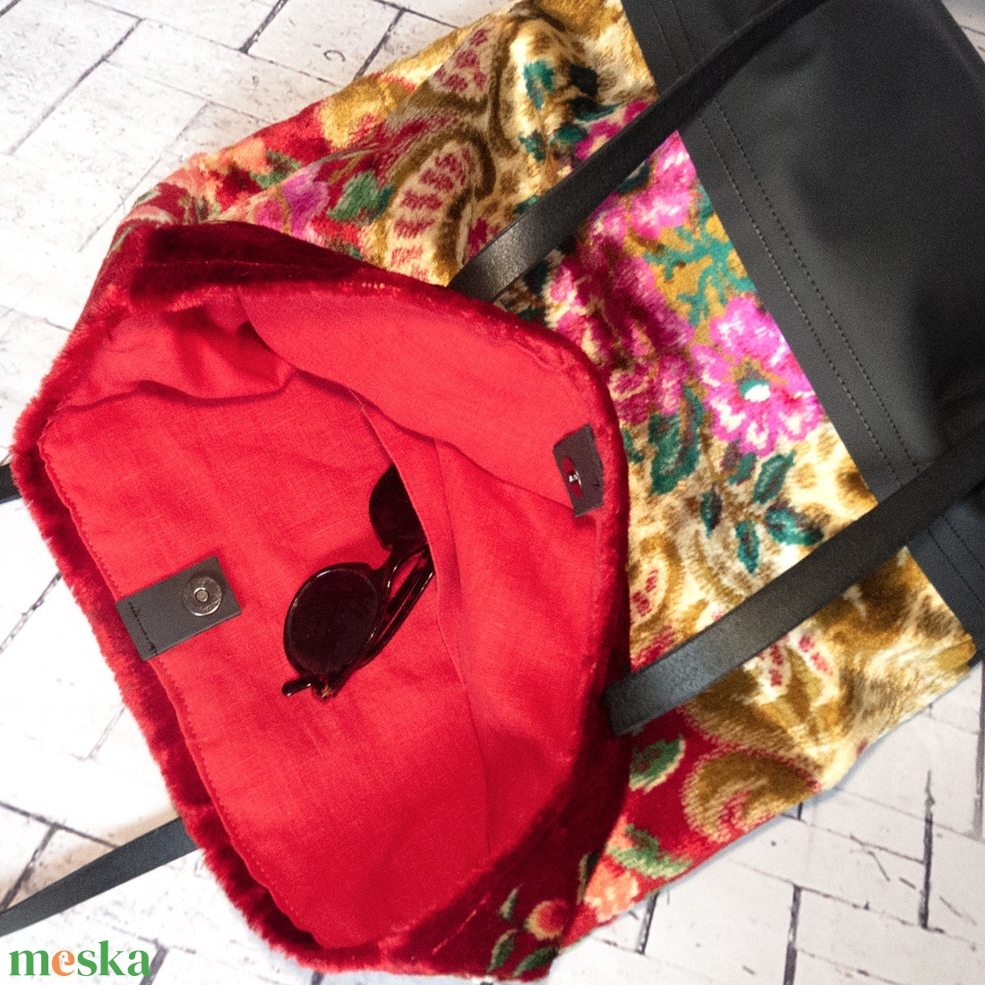 Nagy méretű olasz barokk szőnyegtáska - táska & tok - kézitáska & válltáska - nagy pakolós táska - Meska.hu