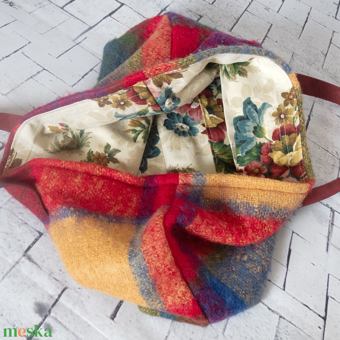 Skót stílusú nagy méretű gyapjú kézitáska - táska & tok - kézitáska & válltáska - nagy pakolós táska - Meska.hu