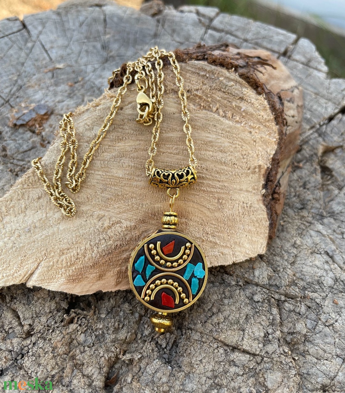 Oriental Charm 3. Indonéz gyönggyel díszített nyaklánc - ékszer - nyaklánc - medálos nyaklánc - Meska.hu Oriental Charm 3. Indonéz gyönggyel díszített nyaklánc - ékszer - nyaklánc - medálos nyaklánc - Meska.hu