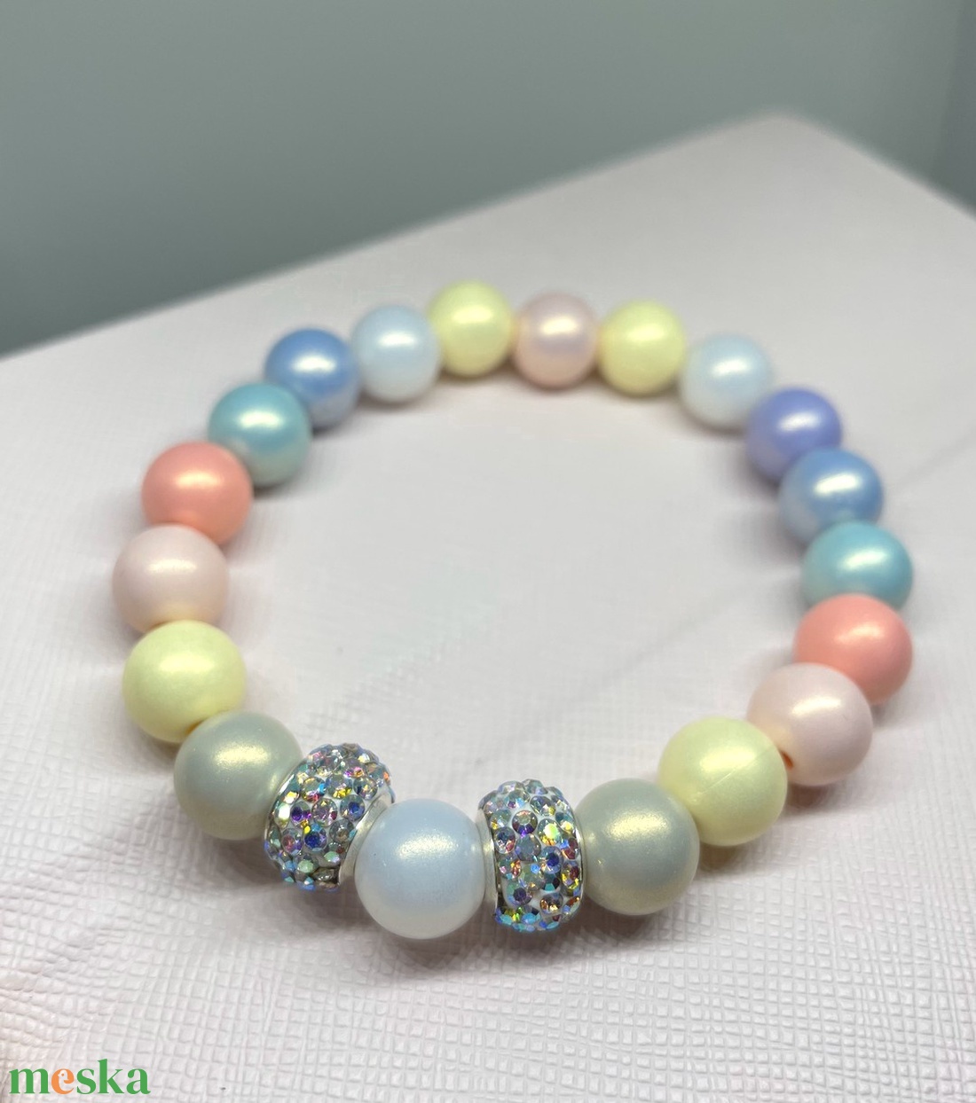 Pastel Candy - Akrilgyöngy karkötő - ékszer - karkötő - gyöngyös karkötő - Meska.hu Pastel Candy - Akrilgyöngy karkötő - ékszer - karkötő - gyöngyös karkötő - Meska.hu