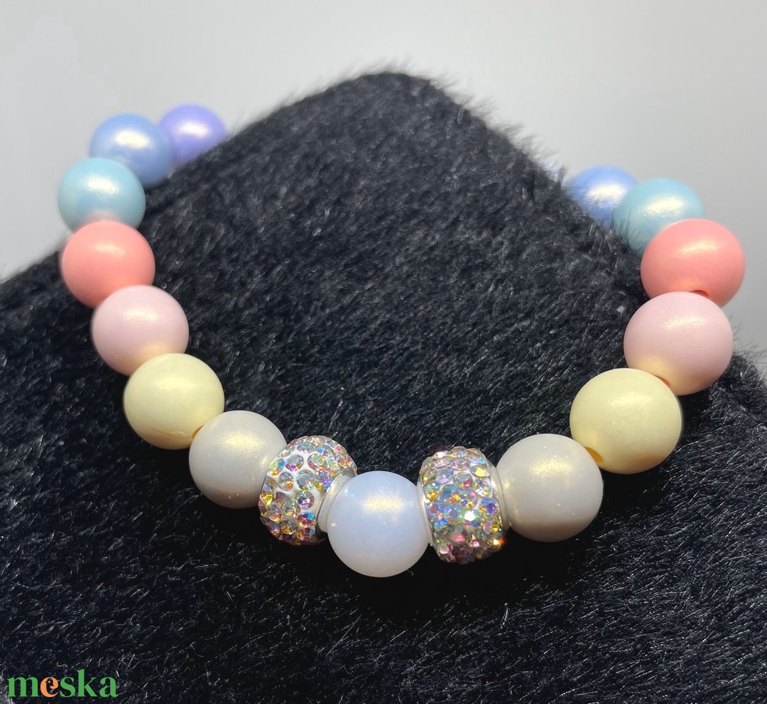 Pastel Candy - Akrilgyöngy karkötő - ékszer - karkötő - gyöngyös karkötő - Meska.hu Pastel Candy - Akrilgyöngy karkötő - ékszer - karkötő - gyöngyös karkötő - Meska.hu