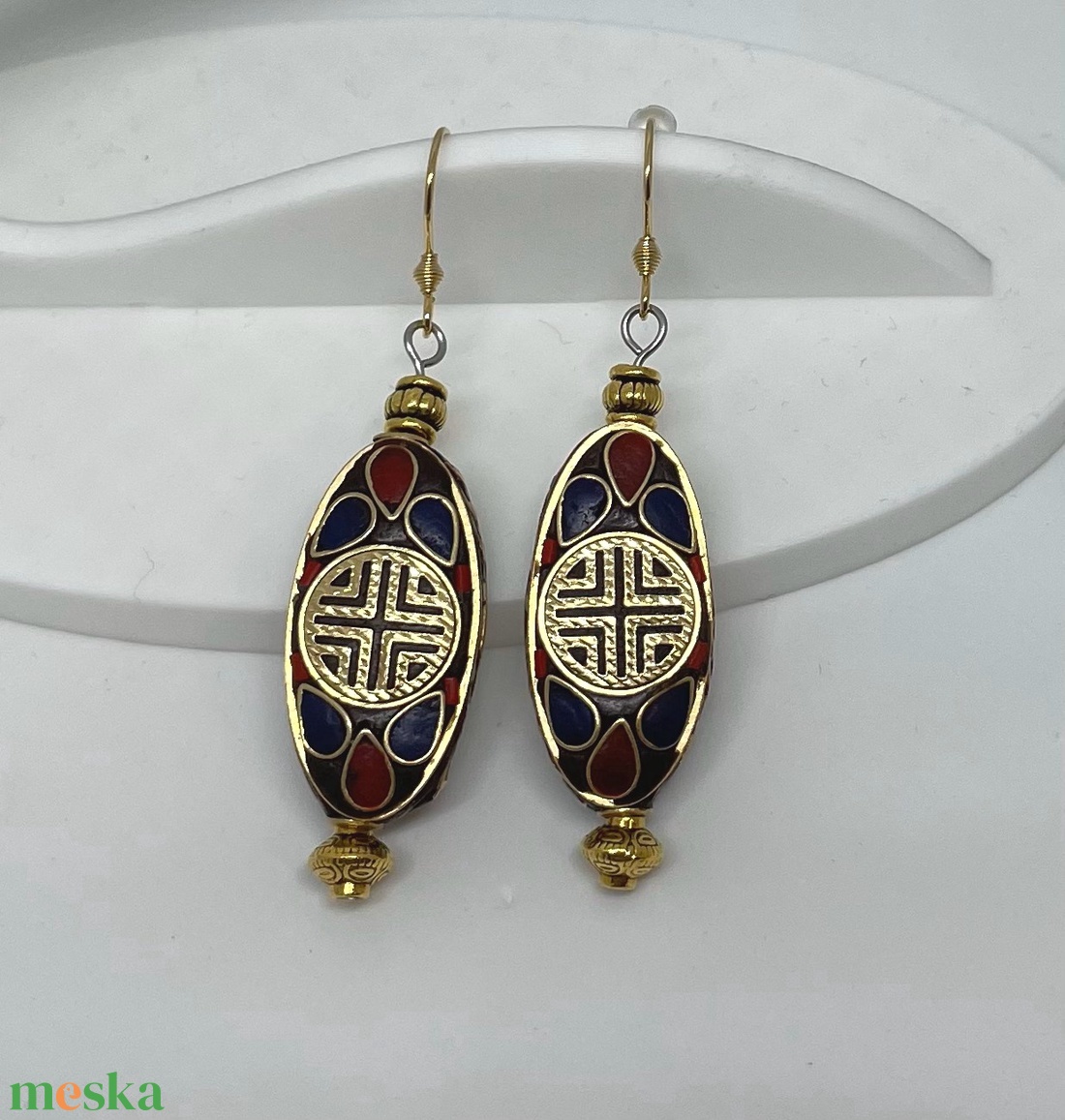 Oriental Charm 2 Indonéz gyönggyel készült fülbevaló - ékszer - fülbevaló - lógó fülbevaló - Meska.hu Oriental Charm 2 Indonéz gyönggyel készült fülbevaló - ékszer - fülbevaló - lógó fülbevaló - Meska.hu