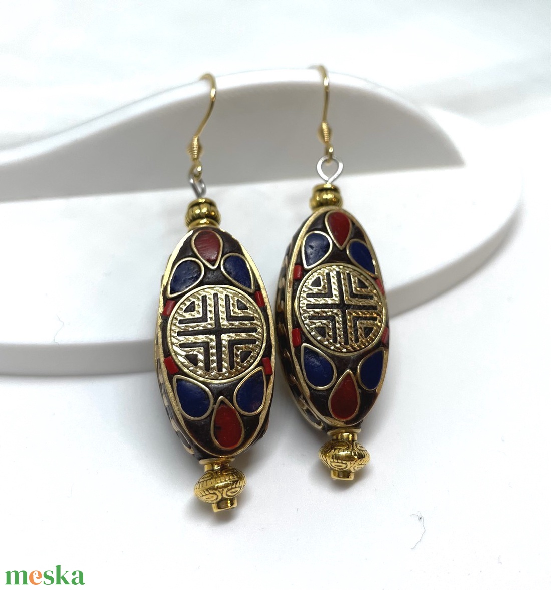 Oriental Charm 2 Indonéz gyönggyel készült fülbevaló - ékszer - fülbevaló - lógó fülbevaló - Meska.hu Oriental Charm 2 Indonéz gyönggyel készült fülbevaló - ékszer - fülbevaló - lógó fülbevaló - Meska.hu